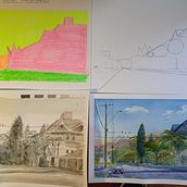 Mi proyecto del curso: Creación de paisajes contemporáneos en acuarela. Artes plásticas, e Pintura em aquarela projeto de jariaslombo - 12.07.2022