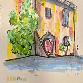 My project for course: Expressive Architectural Sketching with Colored Markers. Sketching, Drawing, Architectural Illustration, Sketchbook & Ink Illustration project by cmbalen - 07.06.2022