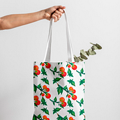 Estampa de tomate. Un progetto di Design, Illustrazione tradizionale, Graphic design, Product design e Pattern design di Isabela Pelisson - 02.07.2022