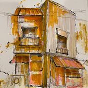 My project for course: Expressive Architectural Sketching with Colored Markers. Projekt z dziedziny Sketching,  R, sunek,  R, sunek architektoniczn, Sketchbook,  R i sunek atramentem użytkownika Barbara - 11.07.2022