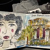 My project for course: Artistic Watercolor Sketching: Dare to Express Your Ideas. Traditional illustration, Sketching, Creativit, Drawing, Watercolor Painting, and Sketchbook project by cmbalen - 07.13.2022