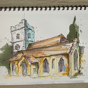 My project for course: Expressive Architectural Sketching with Colored Markers. Sketching, Drawing, Architectural Illustration, Sketchbook & Ink Illustration project by pipdh - 07.13.2022