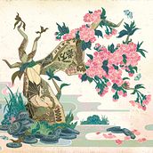 Seasons of Japanese Monetary Policy. Traditional illustration, Editorial Design, Drawing, Digital Illustration, Digital Painting, Digital Drawing, Ink Illustration, Editorial Illustration, and Business project by Yohey Horishita - 07.13.2022