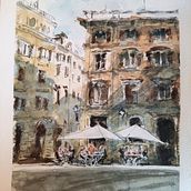 My project for course: Modern Techniques for Watercolor Cityscapes. Un proyecto de Pintura y Pintura a la acuarela de Zornitsa Markova - 13.07.2022