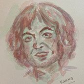 My project for course: Artistic Portrait with Watercolors. Fine Arts, Painting, Watercolor Painting, and Portrait Drawing project by Kantima Kullawit Sadkowski - 07.13.2022