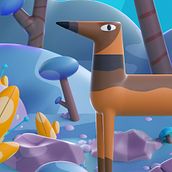 My project for course: Cinema 4D: Bring Playful 3D Illustrations to Life. Traditional illustration, 3D, Digital Illustration, and 3D Modeling project by Mohamed Ghareab - 07.13.2022