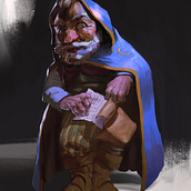 Dwarf Illustration . Ilustrație tradițională de Alan Saavedra - 07.13.2022