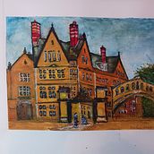 My project for course: Architectural Sketching with Watercolor and Ink. "Hertford Bridge,Oxford". Sketching, Drawing, Watercolor Painting, Architectural Illustration, Sketchbook & Ink Illustration project by philerickson - 07.13.2022