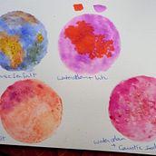 Eperiments and Galaxy for Modern Watercolor Techniques. Traditional illustration, Fine Arts, Painting, and Watercolor Painting project by nicolafaull - 07.08.2022