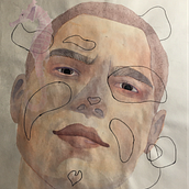Mi proyecto del curso: Retrato ilustrado en acuarela. Ilustração tradicional, Artes plásticas, Pintura, Desenho, Pintura em aquarela, Desenho de retrato, e Desenho artístico projeto de daniaanmenlug - 13.07.2022
