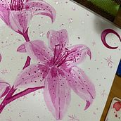 Flores - pinturas autorais @sarabaltar.ilustra. Traditional illustration, Watercolor Painting, Fine Arts, Painting, Drawing, Printing, Botanical Illustration, Floral, and Plant Design project by Sara Porto Baltar - 07.13.2022