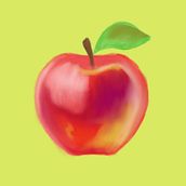 Fun Apple. Traditional illustration project by Higor Pimentel - 07.14.2022