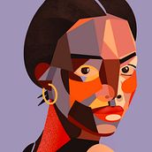 My project for course: Geometric Portraits with Procreate . Ilustrasi tradisional & Ilustrasi Digital proyek oleh jenni_10 - 07.14.2022