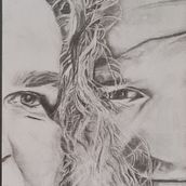 Wir zwei. Fine Arts, Painting, and Pencil Drawing project by Nanette Haas - 07.14.2022
