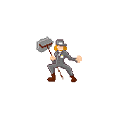 Mi proyecto del curso: Animación de personajes en pixel art para videojuegos. Un proyecto de Animación de personajes, Videojuegos, Pixel art y Desarrollo de videojuegos de Carlos Hugo Lorca - 20.07.2022