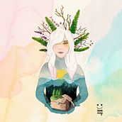 Mi proyecto del curso: Técnicas de ilustración con acuarela digital. Traditional illustration, Digital Illustration, Watercolor Painting, Portrait Drawing, and Digital Drawing project by Anna May - 07.08.2022
