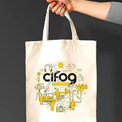 CIFOG TOTEBAG ILLUTRATION. Design, Traditional illustration, and Vector Illustration project by Gerard Serrano Salvi - 07.15.2022