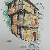 Mi proyecto del curso: Dibujo arquitectónico expresivo con marcadores de colores. Un progetto di Bozzetti, Disegno, Illustrazione architettonica, Sketchbook e Illustrazione con inchiostro di magdalena_moranta - 15.07.2022