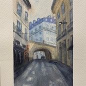 Mi proyecto del curso: Representación arquitectónica en acuarela. Un progetto di Illustrazione tradizionale, Bozzetti, Disegno, Pittura ad acquerello, Illustrazione architettonica e Sketchbook di daniel.tome.10 - 15.07.2022