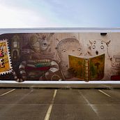 Commissioned mural for Prairie Grove Public Library, Arkansas, USA. Ein Projekt aus dem Bereich Malerei von Lucas Aoki - 15.07.2022