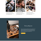 Landing page modificable para peluquerias. Design, and Web Development project by Pedro Rio - 07.02.2022