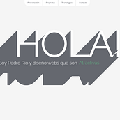 Página web para CV. Design, and Web Development project by Pedro Rio - 10.04.2018