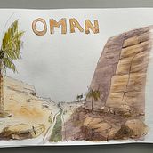 My project for course: Watercolor Travel Journal. Un proyecto de Ilustración tradicional, Pintura a la acuarela, Ilustración arquitectónica y Sketchbook de dominiquedodge - 16.07.2022