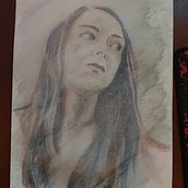 Mi proyecto del curso: Retrato artístico en acuarela. Artes plásticas, Pintura em aquarela, Desenho de retrato, e Pintura projeto de Nlnja Medina - 16.07.2022