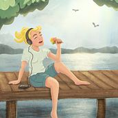 Mein Kursprojekt: Weibliches Charakterdesign im Cartoon-Stil mit Procreate. Traditional illustration, Digital Illustration, and Digital Drawing project by Jana Suing - 07.16.2022