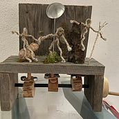 Mein Kursprojekt: Holzautomaten: Erwecke Skulpturen zum Leben . Character Design, Sculpture, To, Design, Art To, s, and Woodworking project by mehl - 07.10.2022