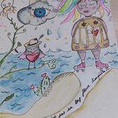 Caro imagine son long fleuve. Traditional illustration, Painting, Creativit, Pencil Drawing, and Drawing project by Ccarroolline Ggeer - 07.17.2022