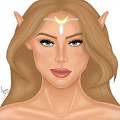 Meu projeto do curso: Retrato de personagens femininas com Procreate. Traditional illustration, Digital Illustration, and Digital Drawing project by Jéssica de Lene - 07.17.2022