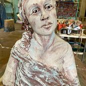 My project for course: Introduction to Clay Figurative Sculpture. Fine Arts, and Sculpture project by ljwentzell - 07.17.2022