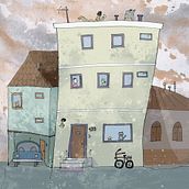 My project for course:  Imaginary Places: Draw, Paint, and Digitize on Photoshop. Sketching, Drawing, Digital Illustration, Architectural Illustration, Narrative, and Children's Illustration project by Thithi Johnson - 07.16.2022
