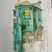 My project for course: Expressive Architectural Sketching with Colored Markers. Sketching, Drawing, Architectural Illustration, Sketchbook & Ink Illustration project by chezza10 - 07.18.2022