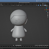 My project for course: Kawaii Character Creation in 3D with Blender . Un progetto di Illustrazione tradizionale, Character design, Illustrazione digitale, Modellazione 3D e Manga di Annie - 18.07.2022