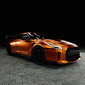 Nissan GTR. 3D, 3D Animation, and 3D Modeling project by Adrián Fdez de la Puebla del Olmo - 07.18.2022