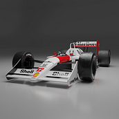 Mclaren MP4-4. 3D, 3D Modeling, and Automotive Design project by Adrián Fdez de la Puebla del Olmo - 07.18.2022