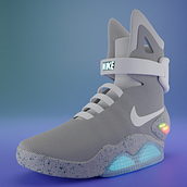 Nike AirMag. 3D, 3D Modeling, and Shoe Design project by Adrián Fdez de la Puebla del Olmo - 07.18.2022