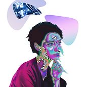 Meu projeto do curso: Retratos abstratos com Photoshop e After Effects. Animation, 2D Animation, and Digital Illustration project by Marcelo Mari - 07.05.2022