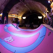 Ramp Mural at House of Vans, 2018. Painting project by Eloise Dörr - 07.19.2022