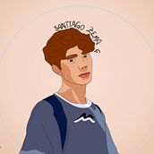 Personaje de mi novela. Traditional illustration, Character Design, and Graphic Design project by Paulina Chong - 12.12.2021