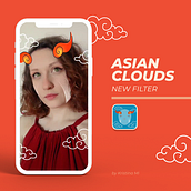 My project for course: Illustrated Filters for Facebook and Instagram Stories. 3D, Social Media, Digital Illustration, Instagram, 3D Design, and Social Media Design project by Kristina Minakova - 02.28.2021