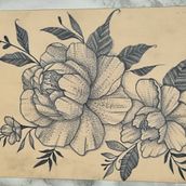Meu projeto do curso: Tatuagem botânica com pontilhismo. Traditional illustration, Tattoo Design, and Botanical Illustration project by Daniela Martins - 01.20.2023