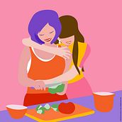 Family relationship _minimalist project. Un proyecto de Ilustración tradicional y Publicidad de mav - 20.07.2022