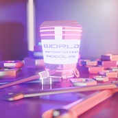 About world. 3D, Ilustração tradicional, e Criatividade projeto de Nastia Klimova - 20.07.2022