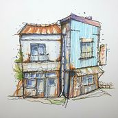 Mein Kursprojekt: Expressive Architekturskizzen mit Markern. Sketching, Drawing, Architectural Illustration, Sketchbook & Ink Illustration project by wilbrecht1808 - 07.20.2022