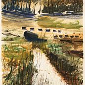 My project for course: Natural Landscapes in Watercolor. Fine Arts, Painting, and Watercolor Painting project by Paul Sheldon - 07.20.2022