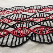 DNA. Embroider project by Maria Claudia Brigido - 07.21.2022