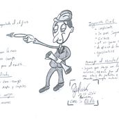 Meu projeto do curso: Introdução à criação de personagens estilo cartoon. Traditional illustration, Character Design, and Drawing project by r.oliveira.esteves - 07.21.2022